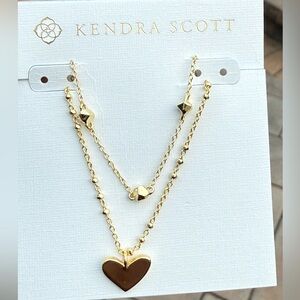 NWT - Kendra Scott Ari Heart Multi strand Necklace